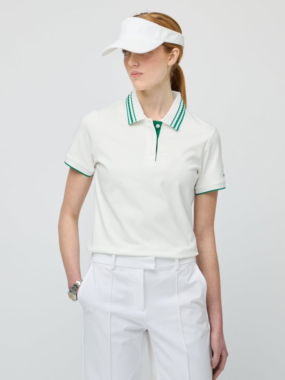Tilley Women’s Supima Pique Stripe Team Polo Shirt Size XL